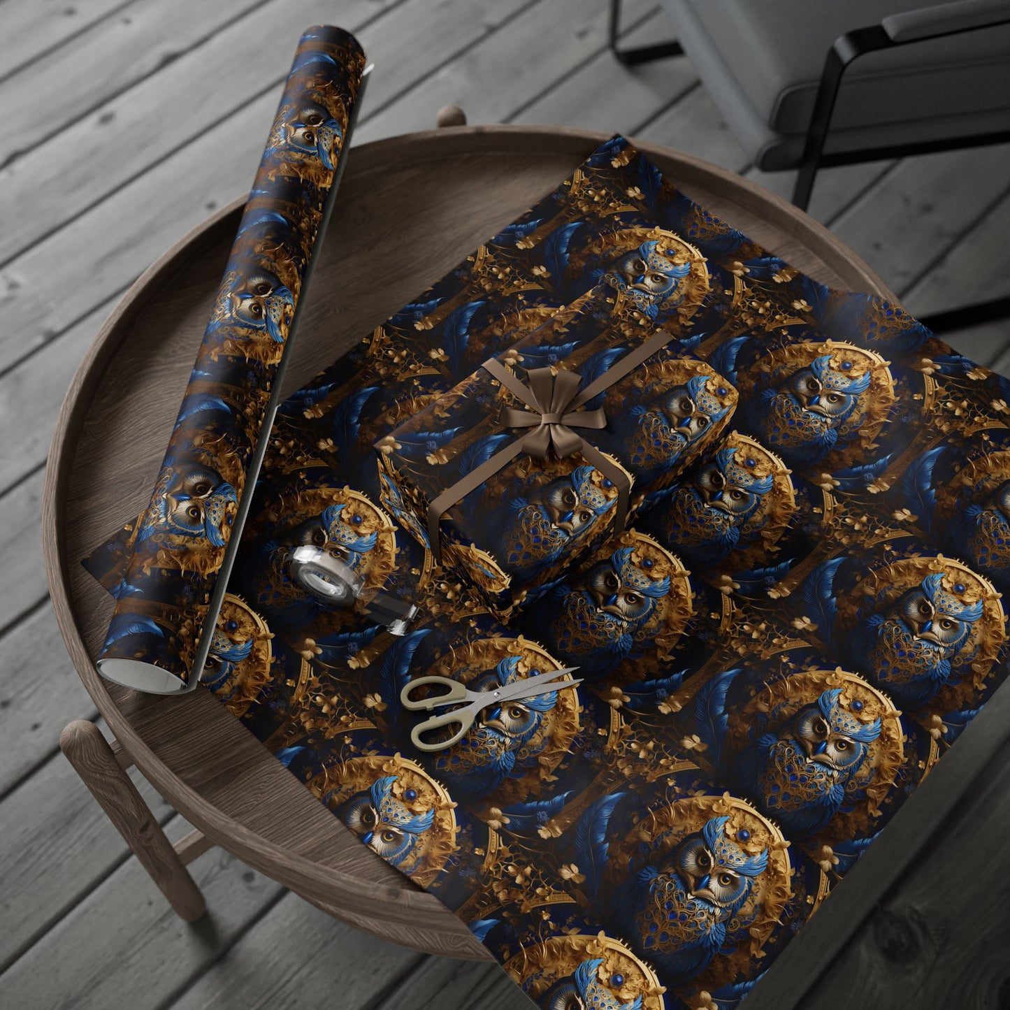 Owl King Wrapping Paper