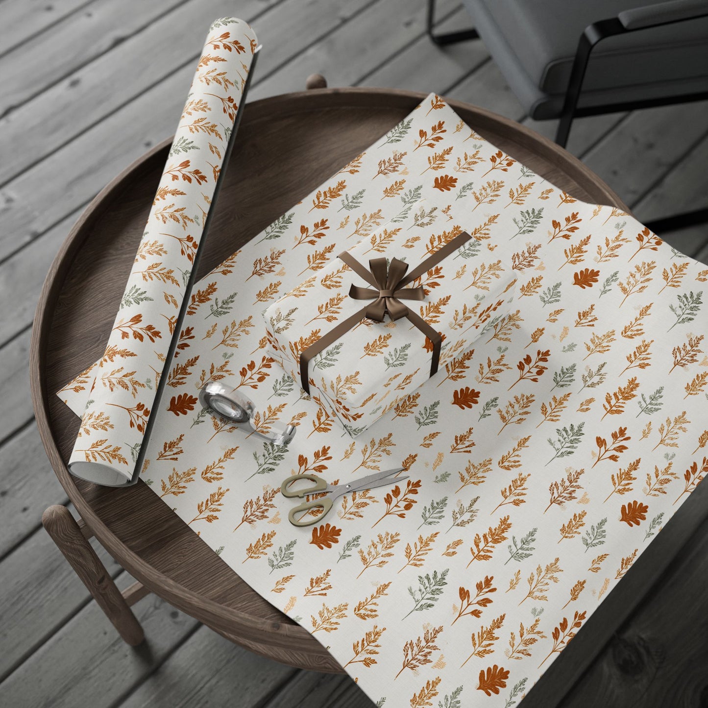Fall Botanical Wrapping Paper — Autumn Study No. 003