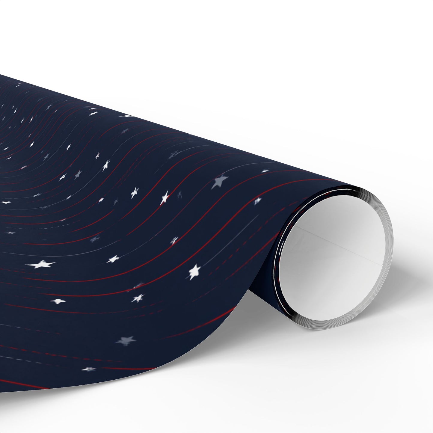 Stars & Stripes Patriotic Wrapping Paper — Red, White & Navy | Independence Day Gift Wrap