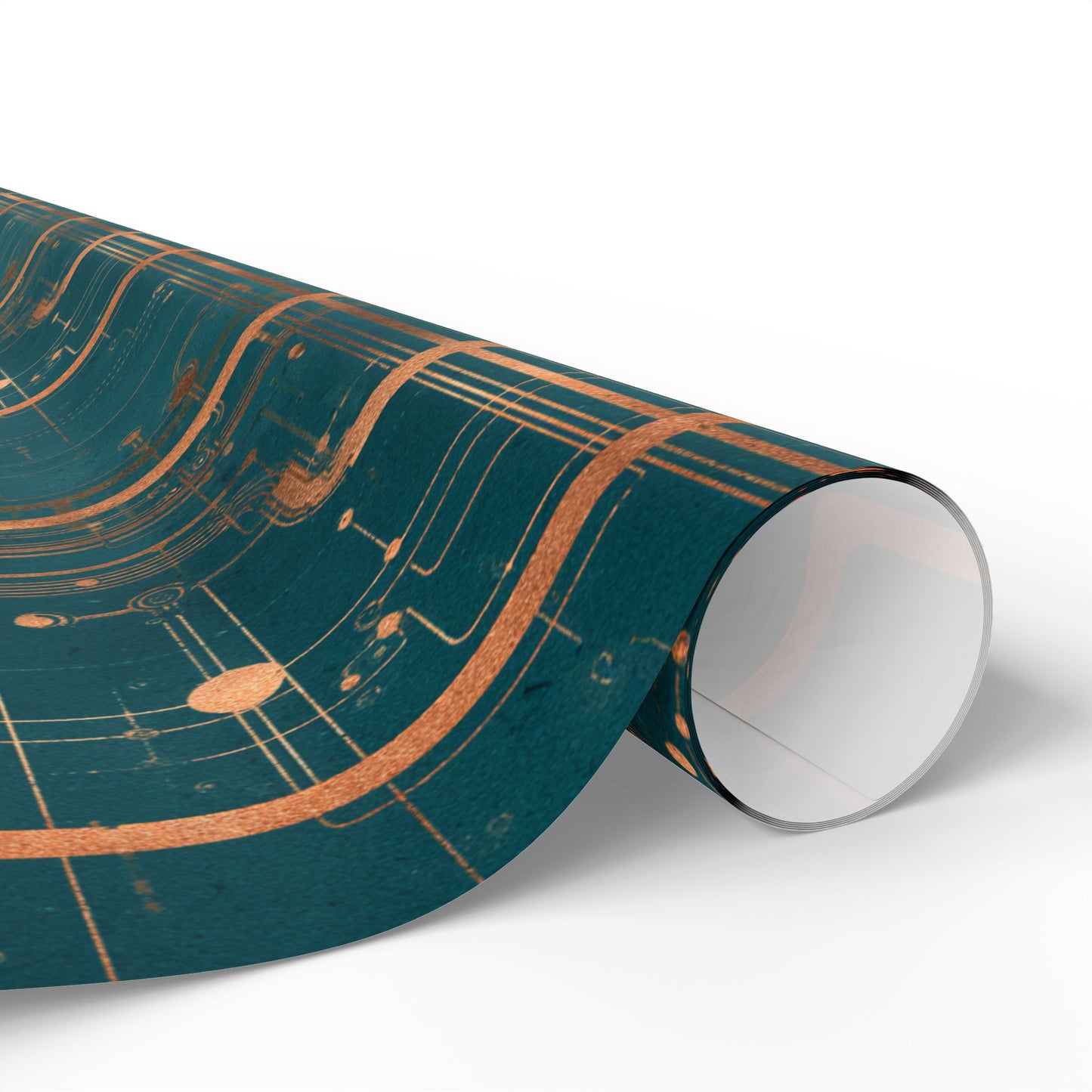 Circuit Board Pattern Wrapping Paper — Trace No. 003