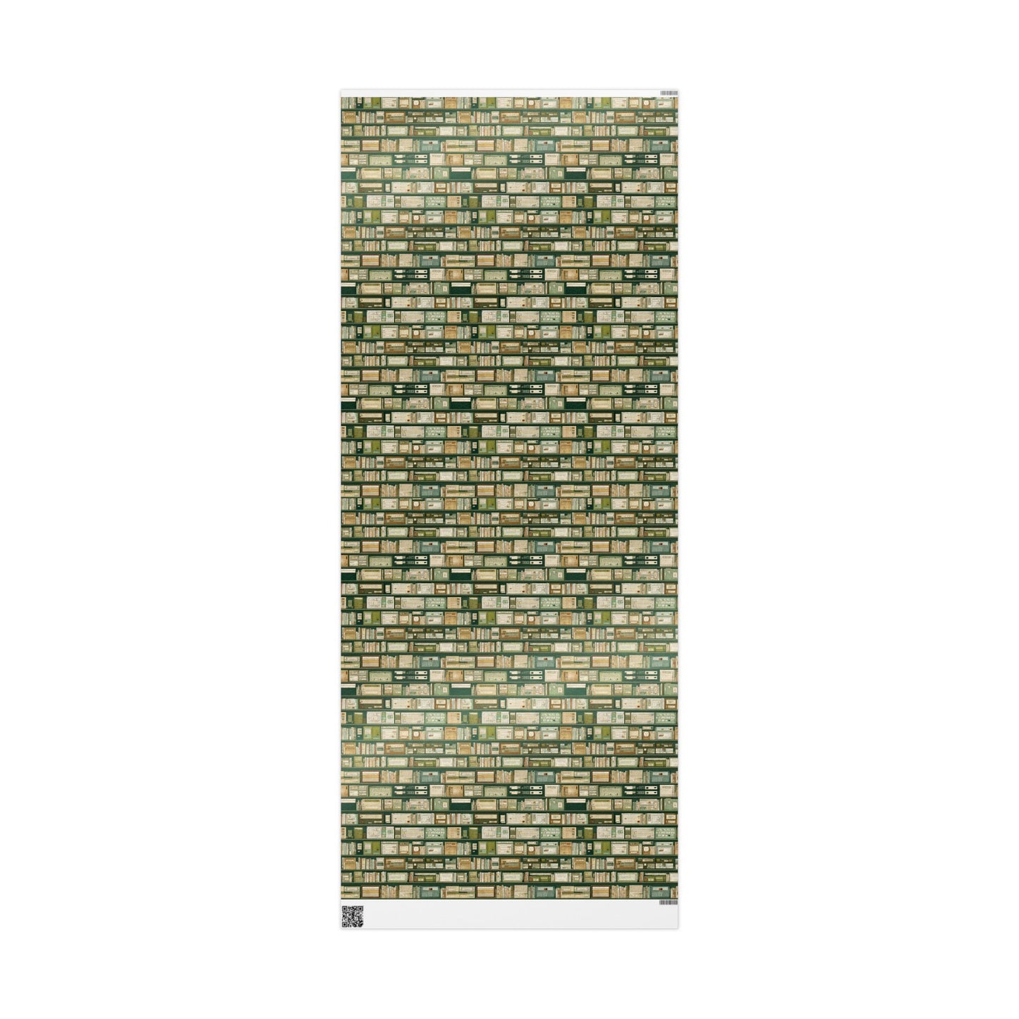 Library & Books Pattern Wrapping Paper — Collection No. 003