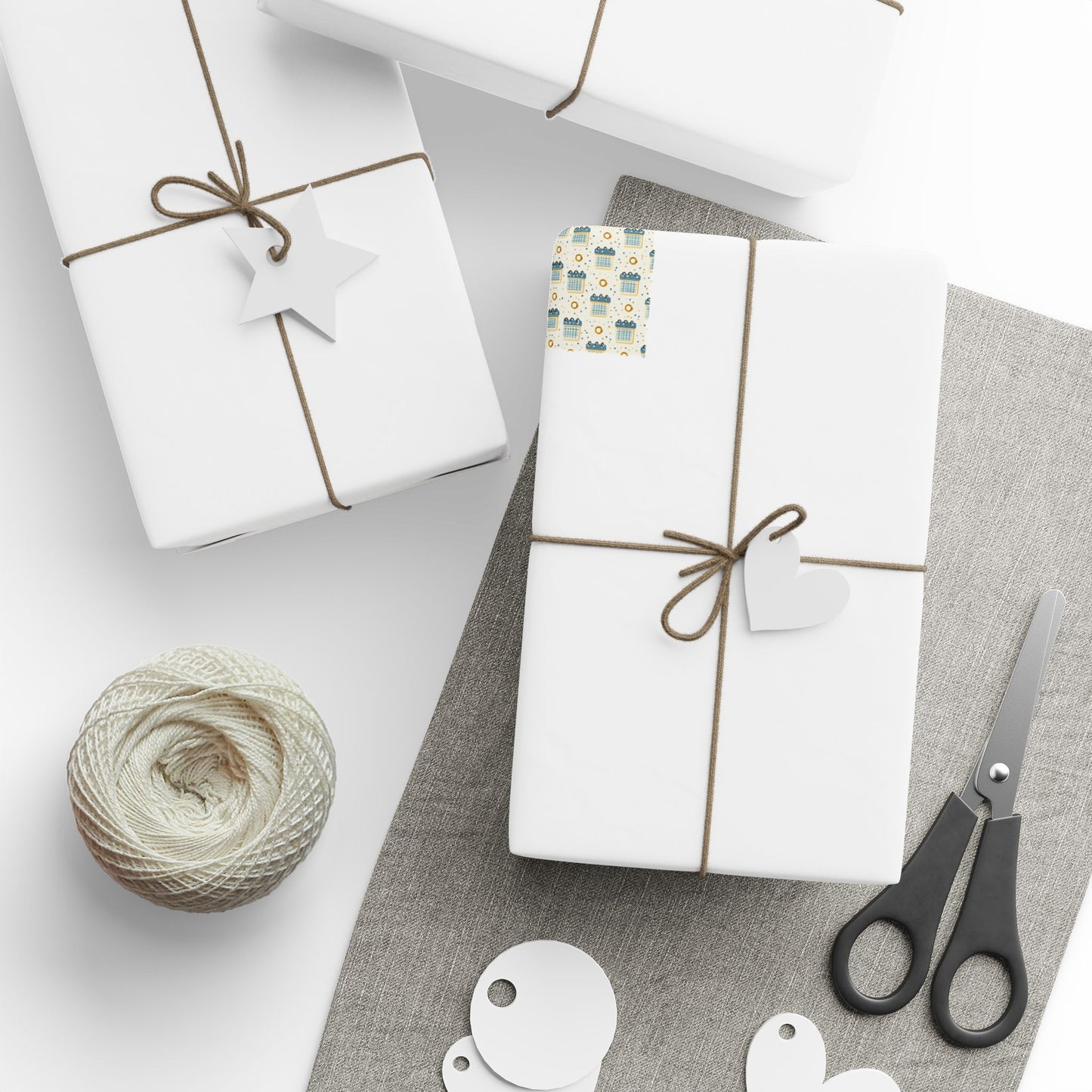 Calendar Page Wrapping Paper | Vintage Analog Calendar Motif | All-Season Gift Wrap