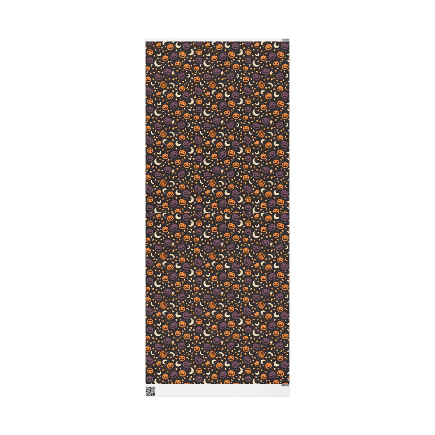 Halloween Wrapping Paper — Jack-o-Lanterns, Candy Corn & Moons | Spooky Gift Wrap