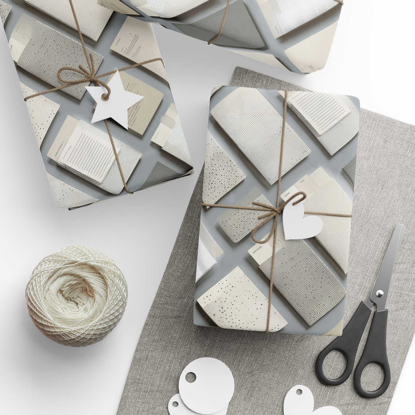 Filing System Pattern Wrapping Paper — Index No. 004