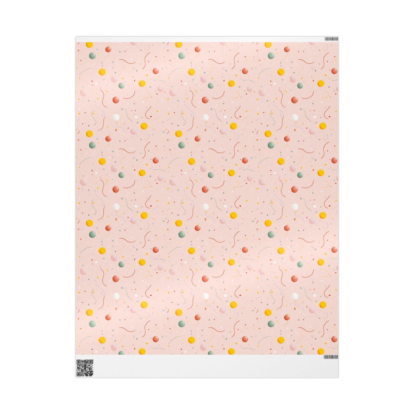 Festive Confetti & Balloon Wrapping Paper | All-Occasion Celebration Gift Wrap
