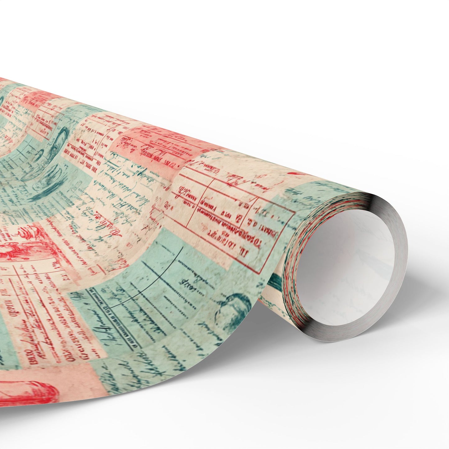 Retro Diner Pattern Wrapping Paper — Menu No. 004