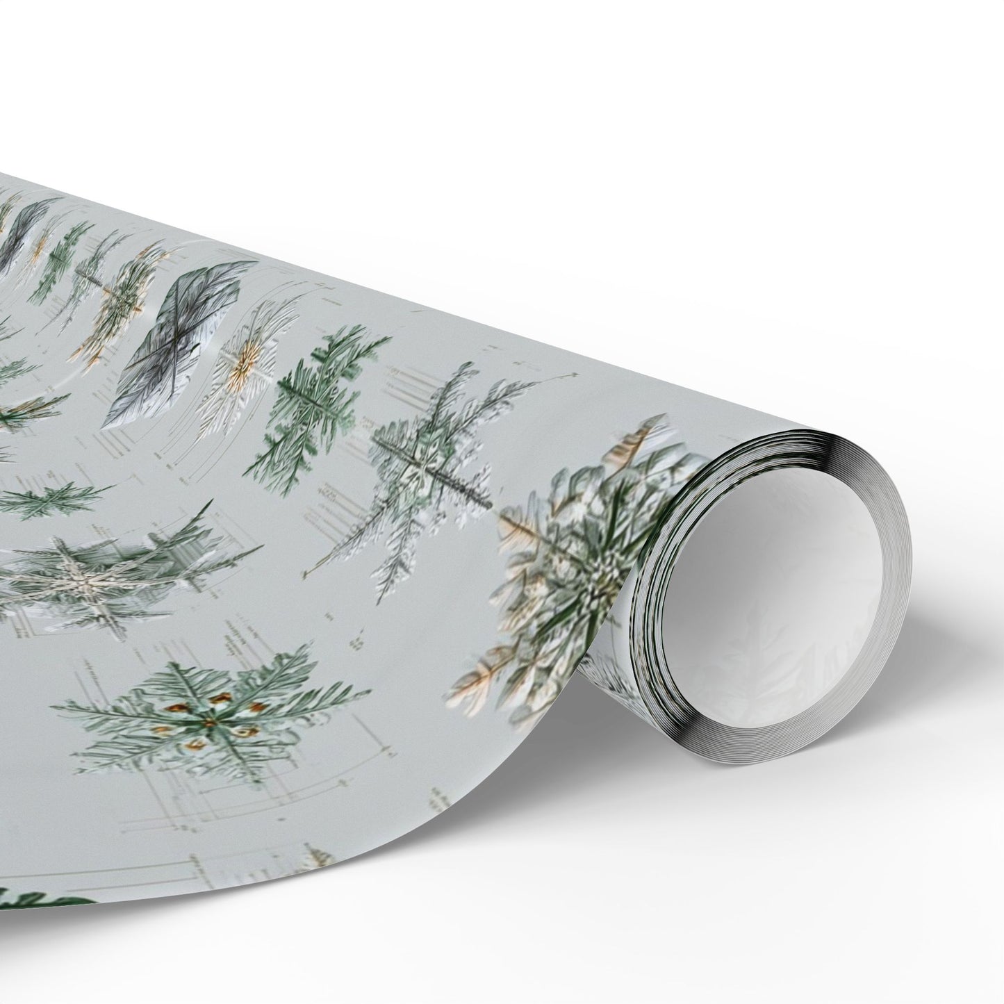 Scientific Snowflake Taxonomy Wrapping Paper