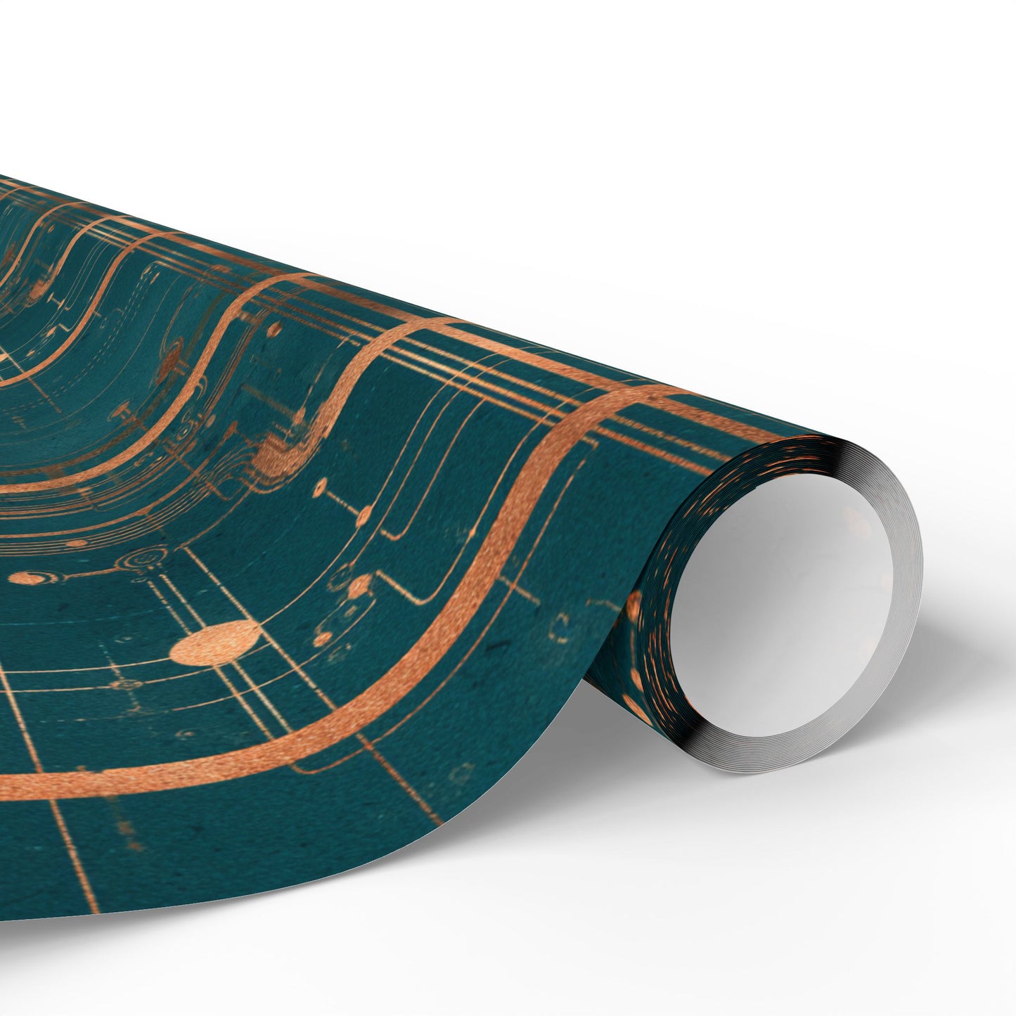Circuit Board Pattern Wrapping Paper — Trace No. 003