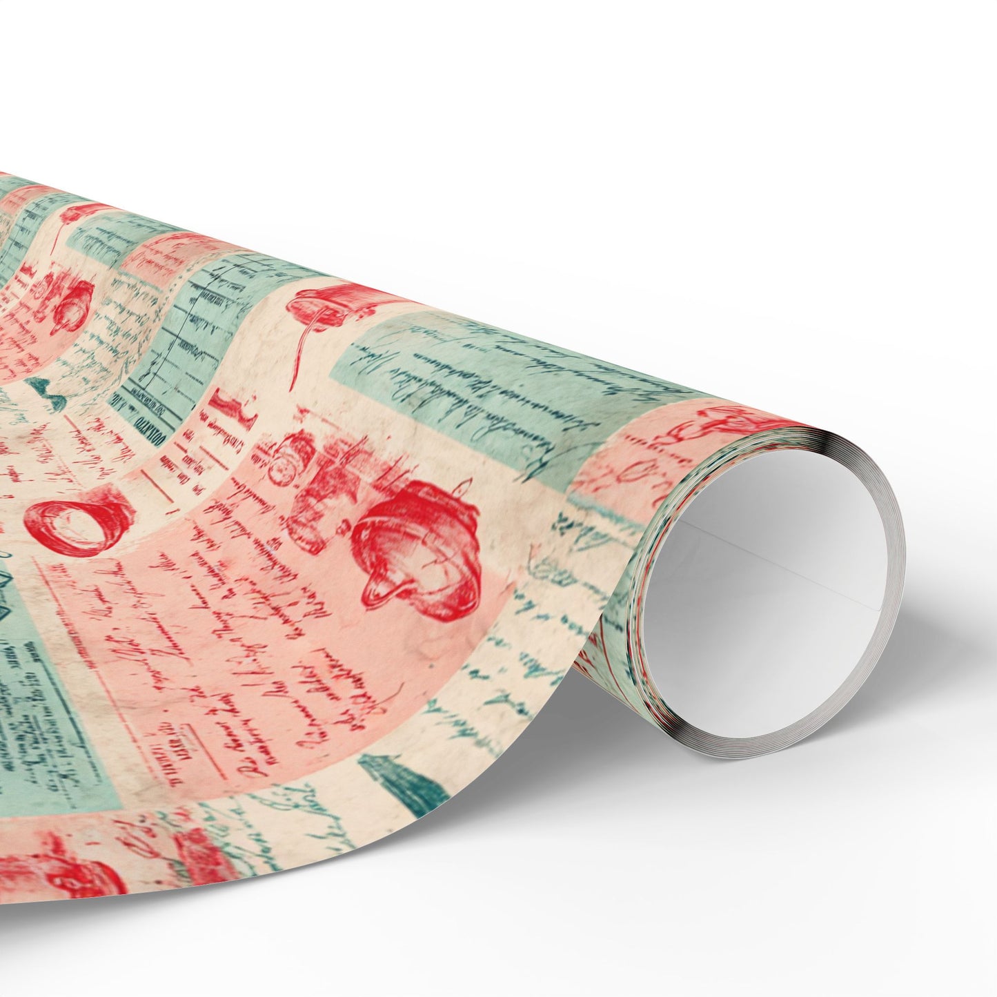 Retro Diner Pattern Wrapping Paper — Menu No. 004