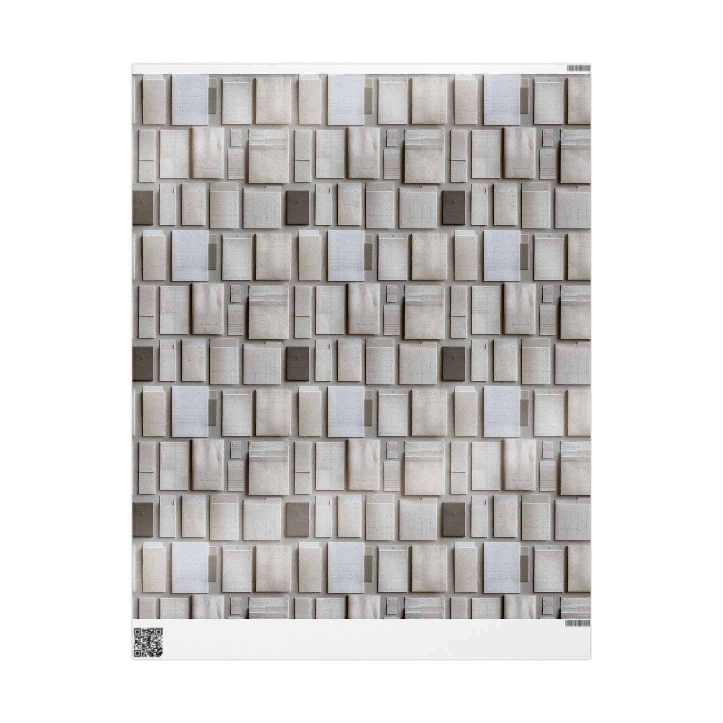 Filing System Pattern Wrapping Paper — Index No. 002