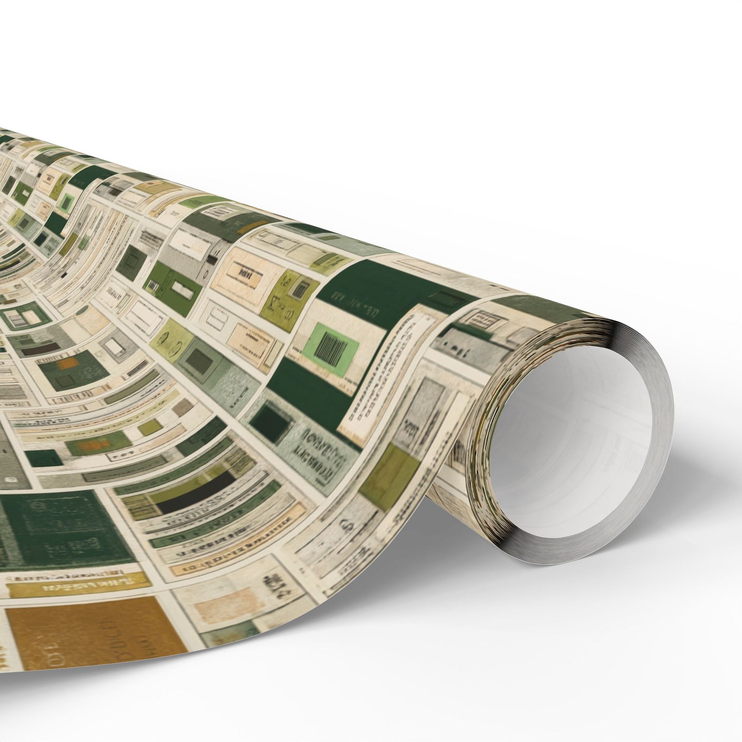 Library & Books Pattern Wrapping Paper — Collection No. 002