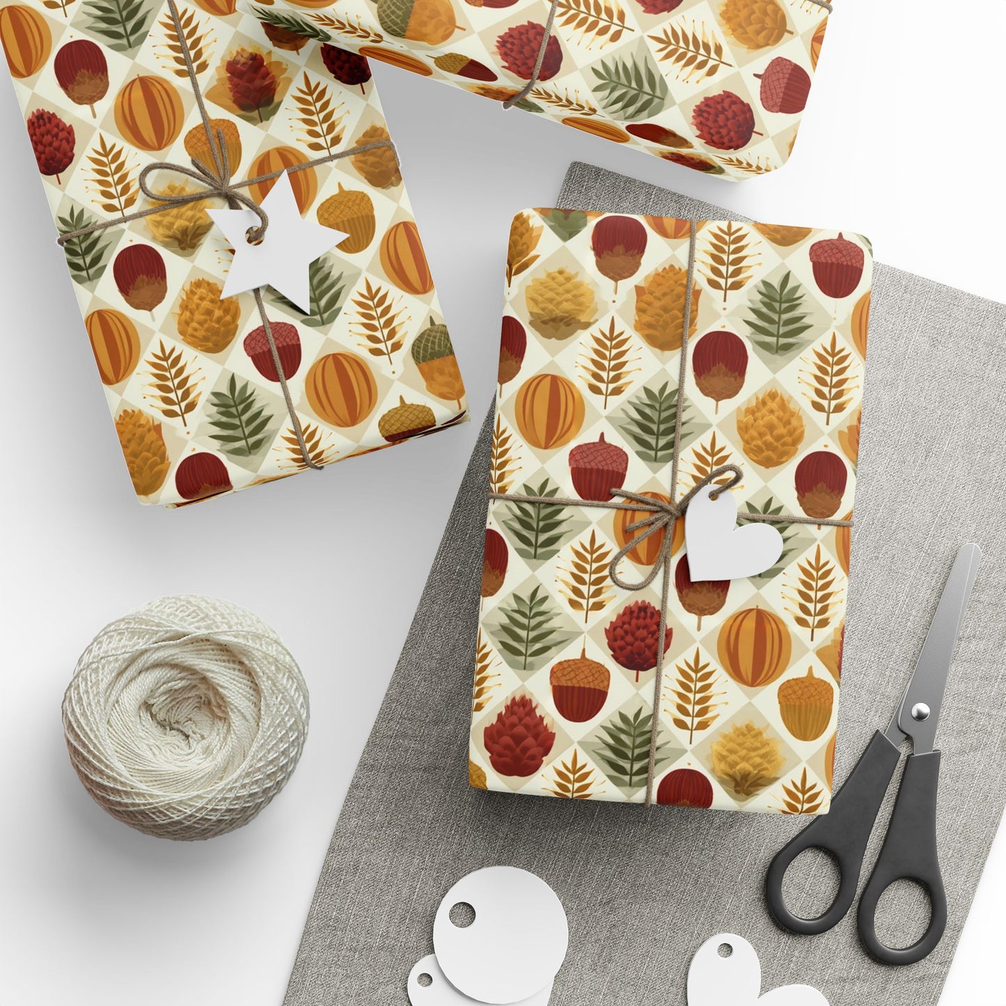 Mid-Century Modern Harvest Wrapping Paper