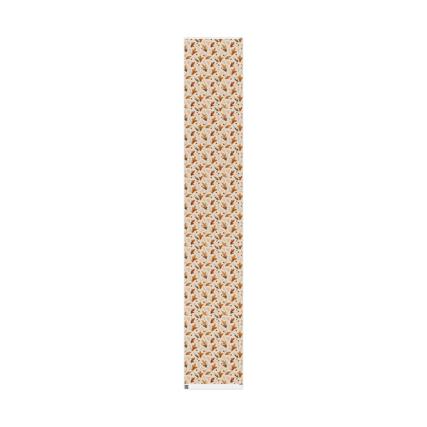 Fall Botanical Wrapping Paper — Oak Leaves, Acorns & Wheat | Autumn Gift Wrap