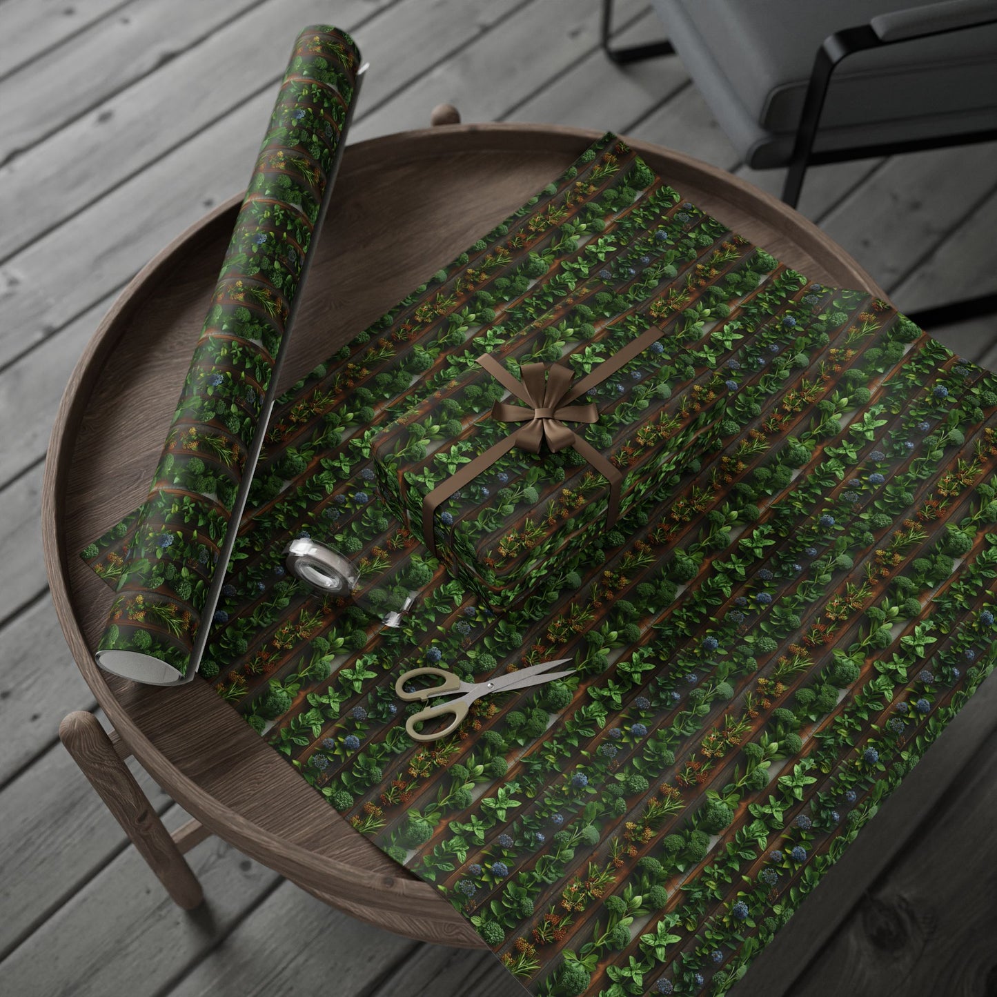 Eco-Friendly Botanical Wrapping Paper Roll | Perfect for Gifts & Celebrations