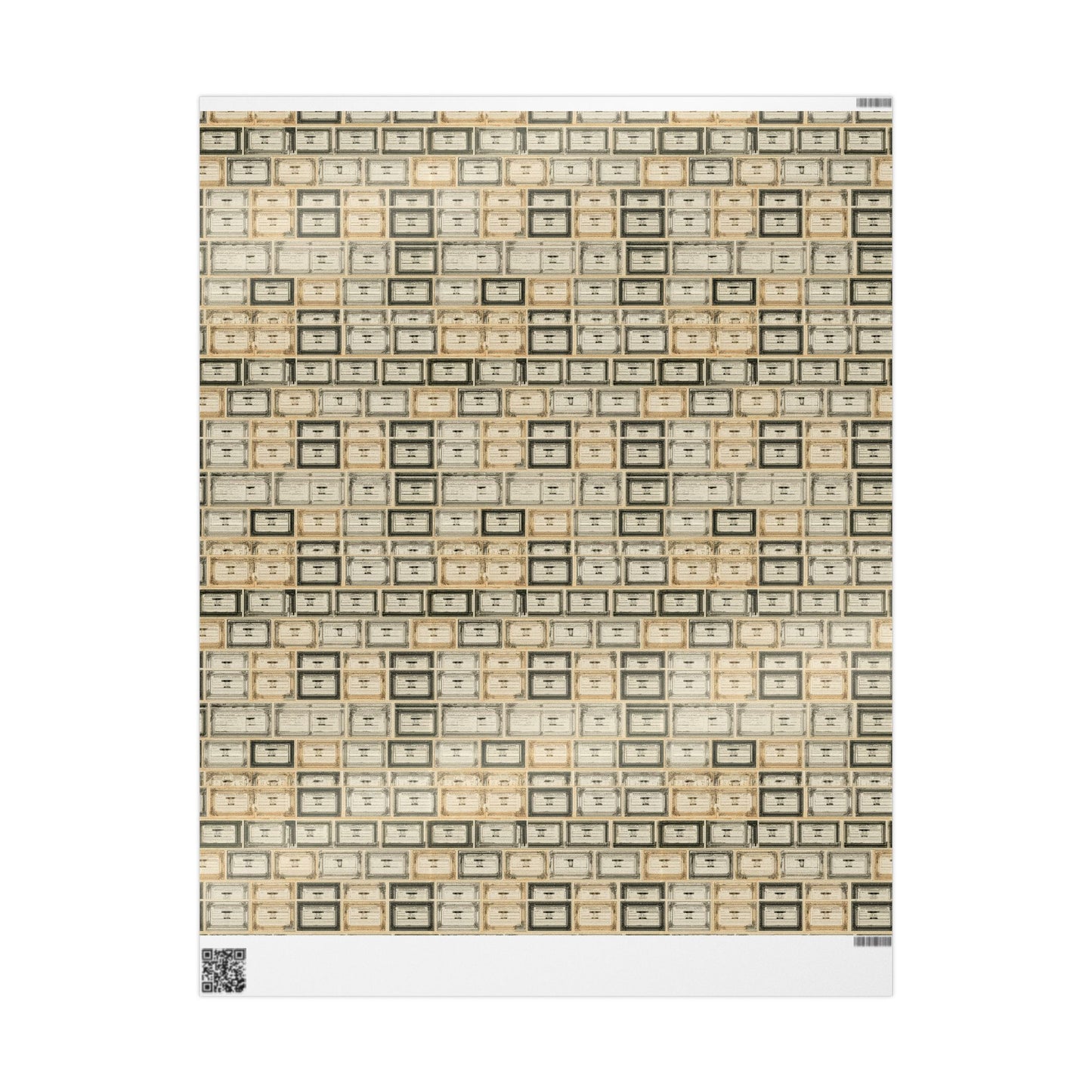 Natural History Specimen Label Wrapping Paper