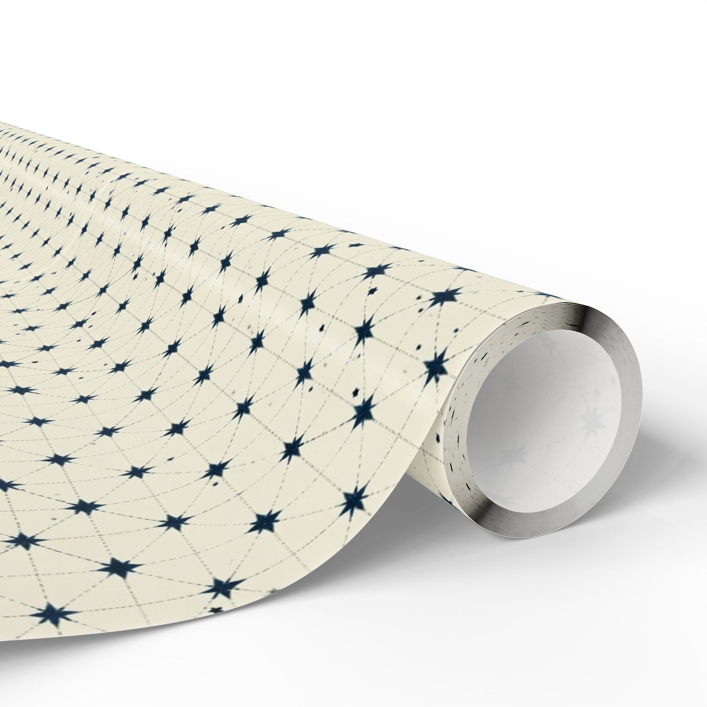 Minimalist Star Grid Wrapping Paper