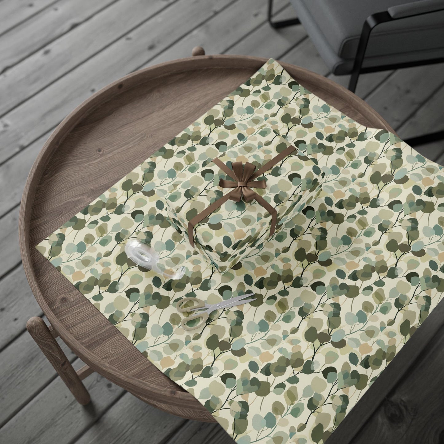 All-Season Botanical Wrapping Paper — Botanical Pattern