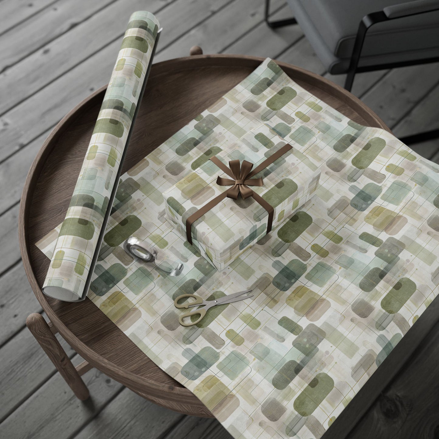 Flowchart Pattern Wrapping Paper — Process No. 001
