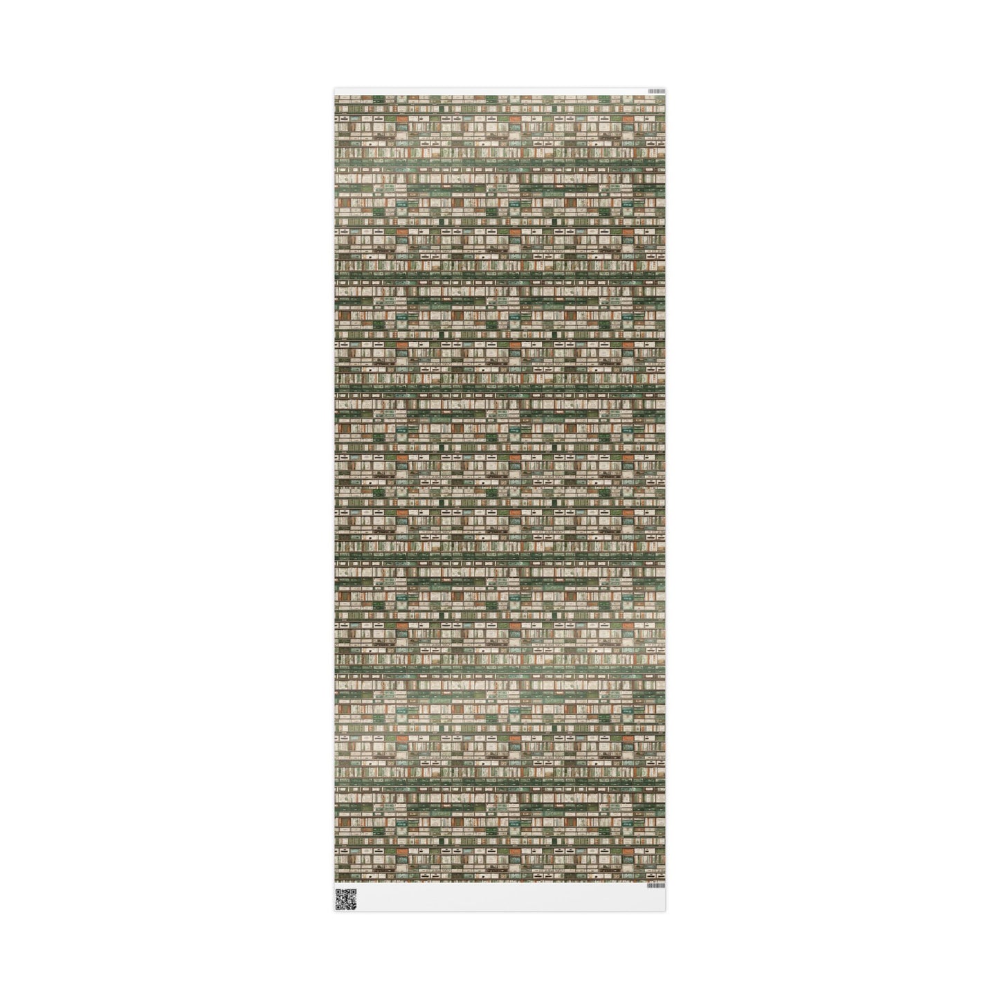 Library & Books Pattern Wrapping Paper — Collection No. 004