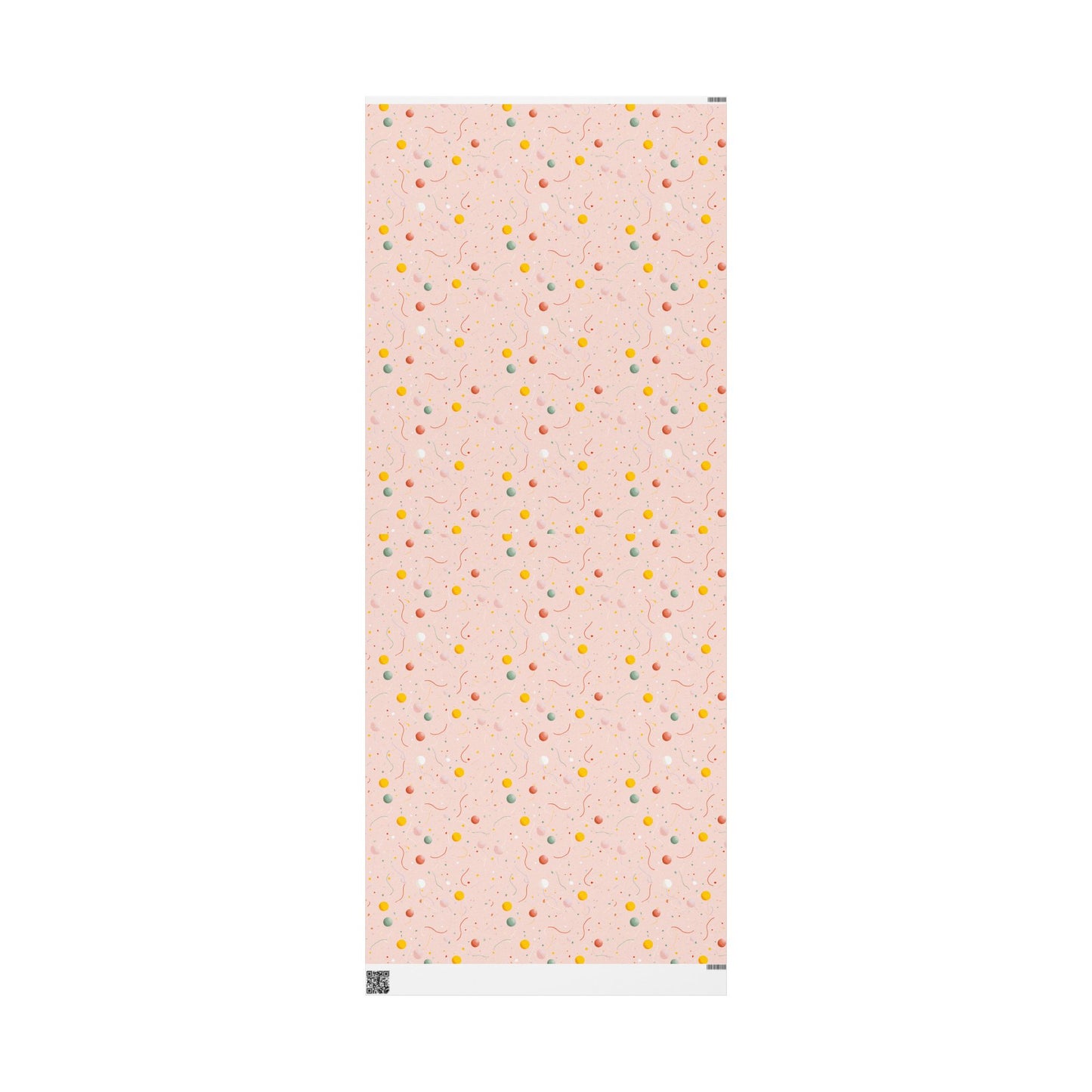 Festive Confetti & Balloon Wrapping Paper | All-Occasion Celebration Gift Wrap