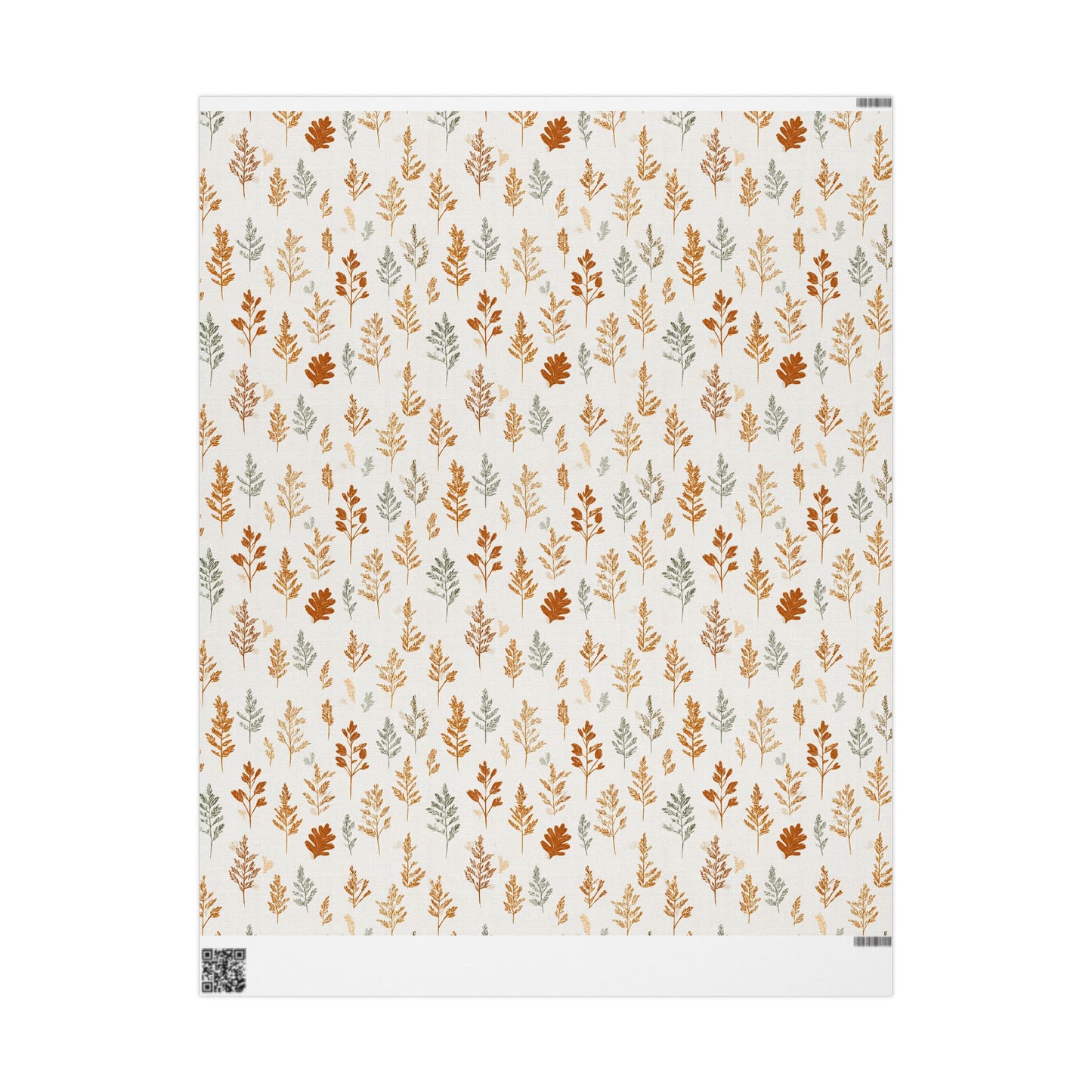 Fall Botanical Wrapping Paper — Autumn Study No. 003