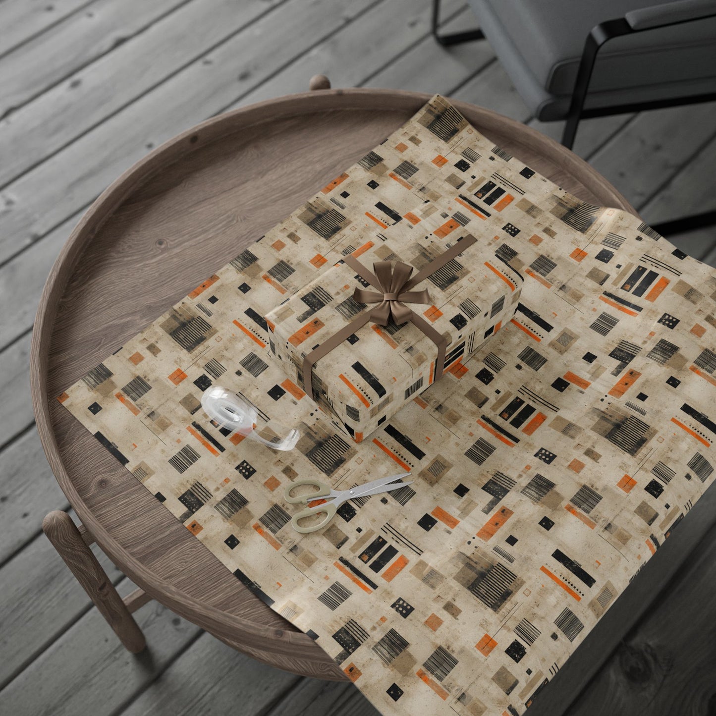 Warehouse & Industrial Pattern Wrapping Paper — Bay No. 001