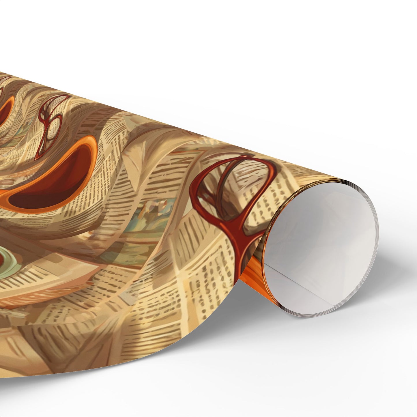 Newspaper Typography Pattern Wrapping Paper — Edition No. 002