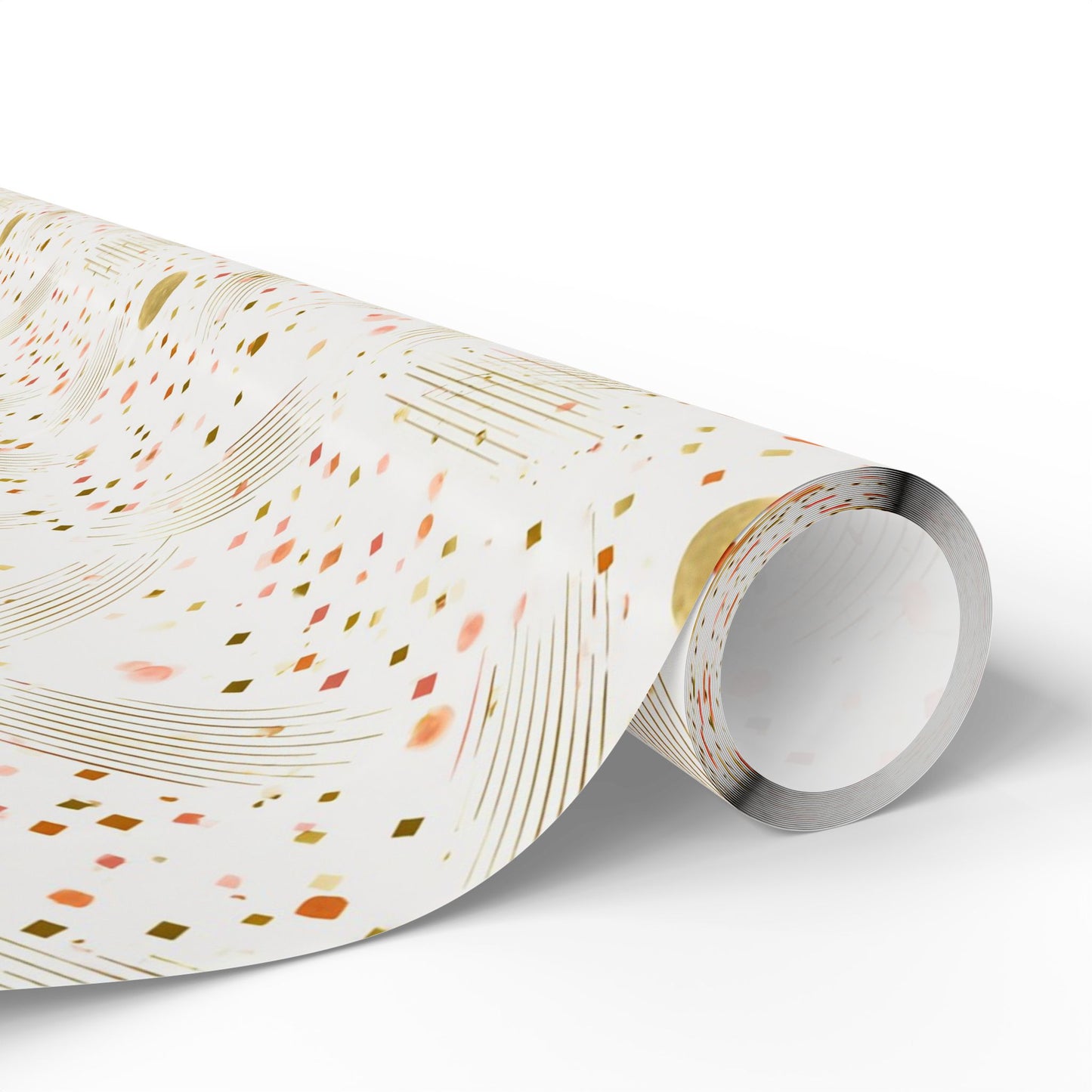 Geometric Celebration Grid Wrapping Paper