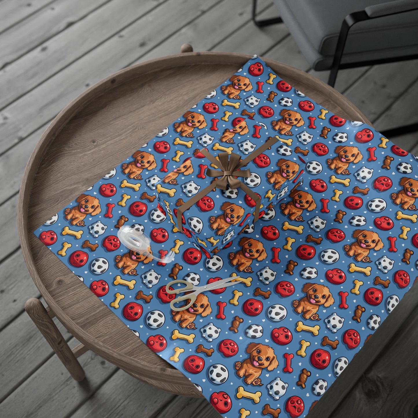 Dog Toys Wrapping Paper