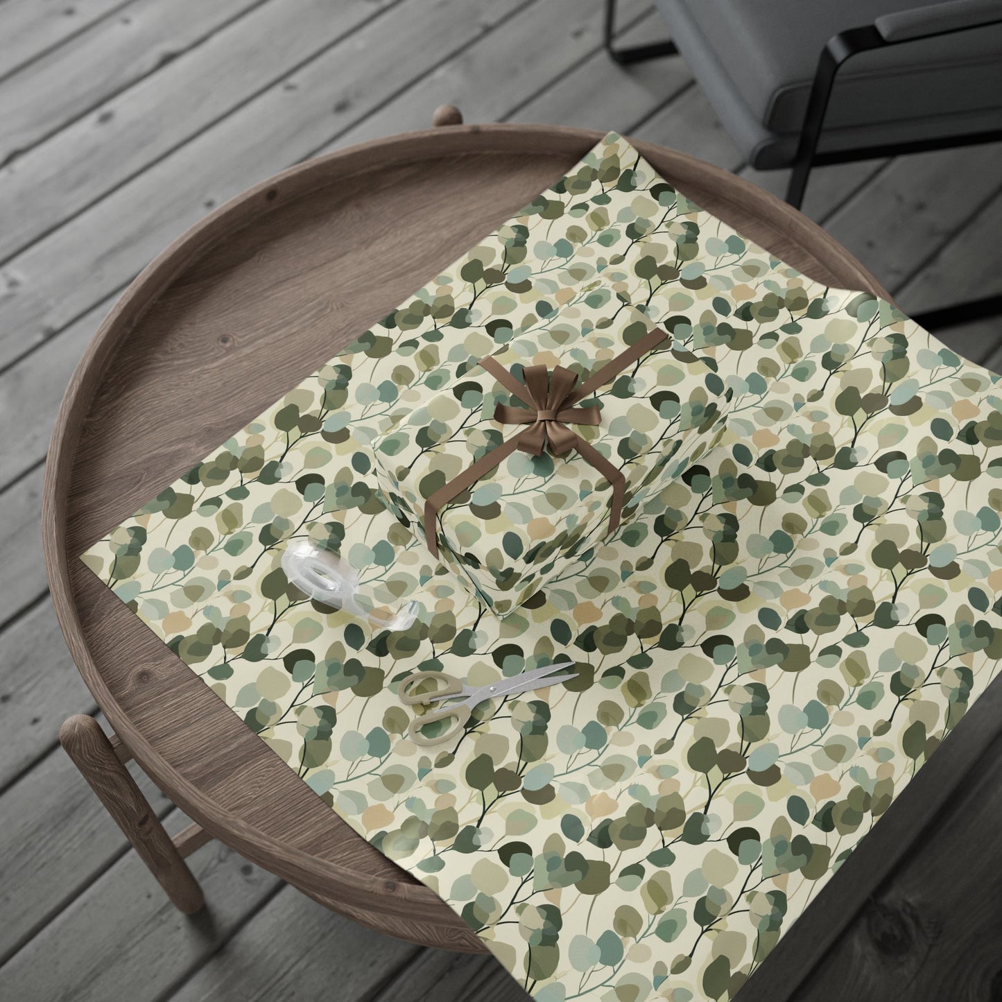 All-Season Botanical Wrapping Paper — Botanical Pattern