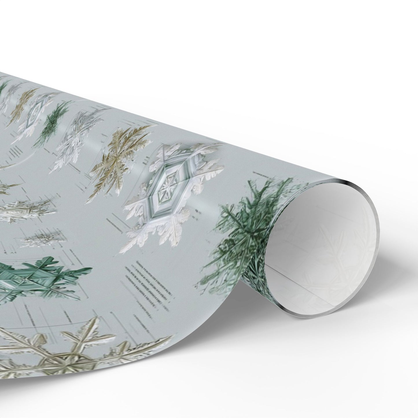 Scientific Snowflake Taxonomy Wrapping Paper