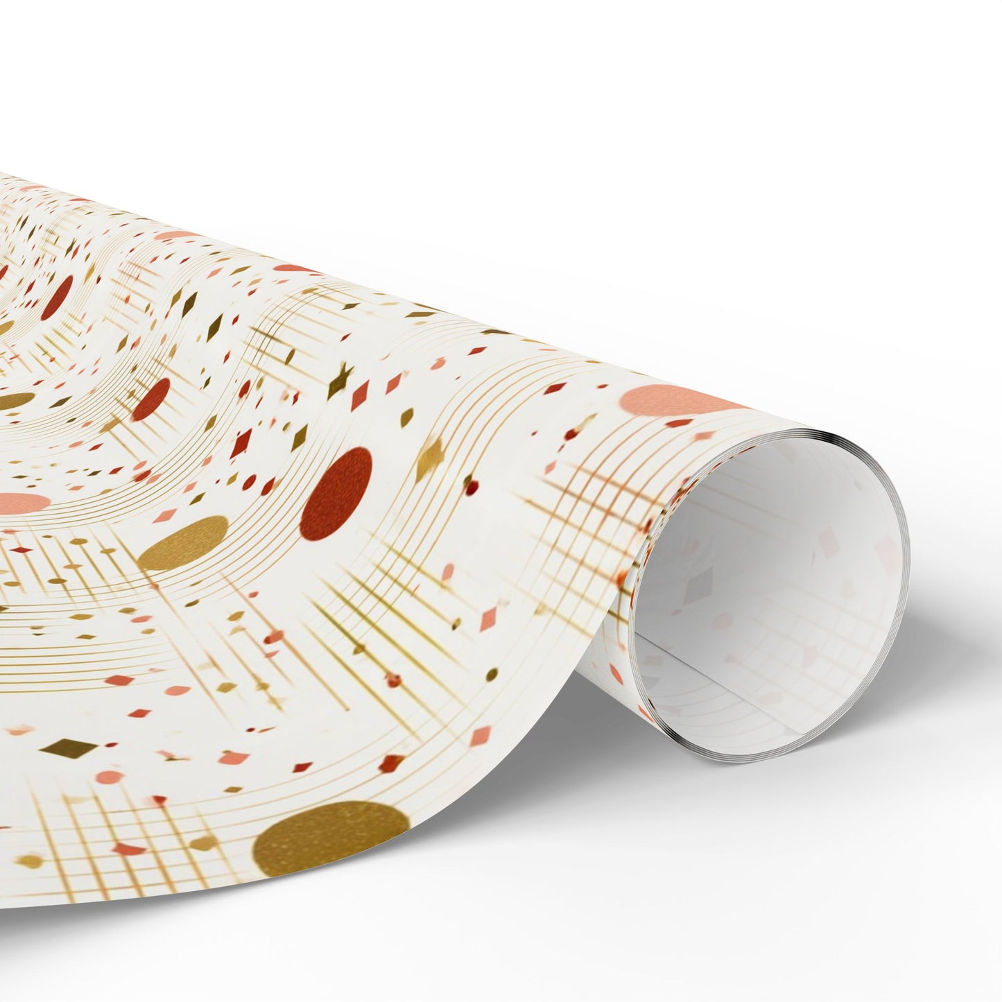 Geometric Celebration Grid Wrapping Paper