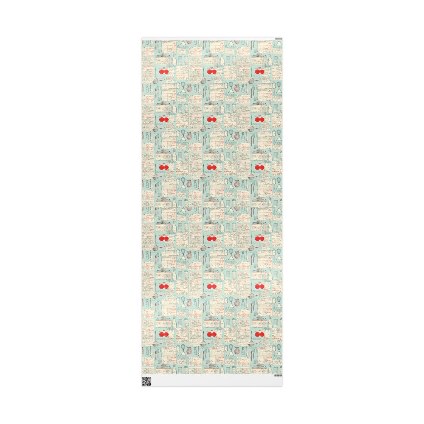 Retro Diner Pattern Wrapping Paper — Menu No. 002