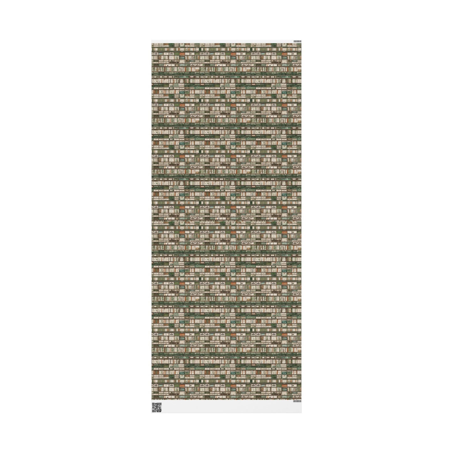 Library & Books Pattern Wrapping Paper — Collection No. 004