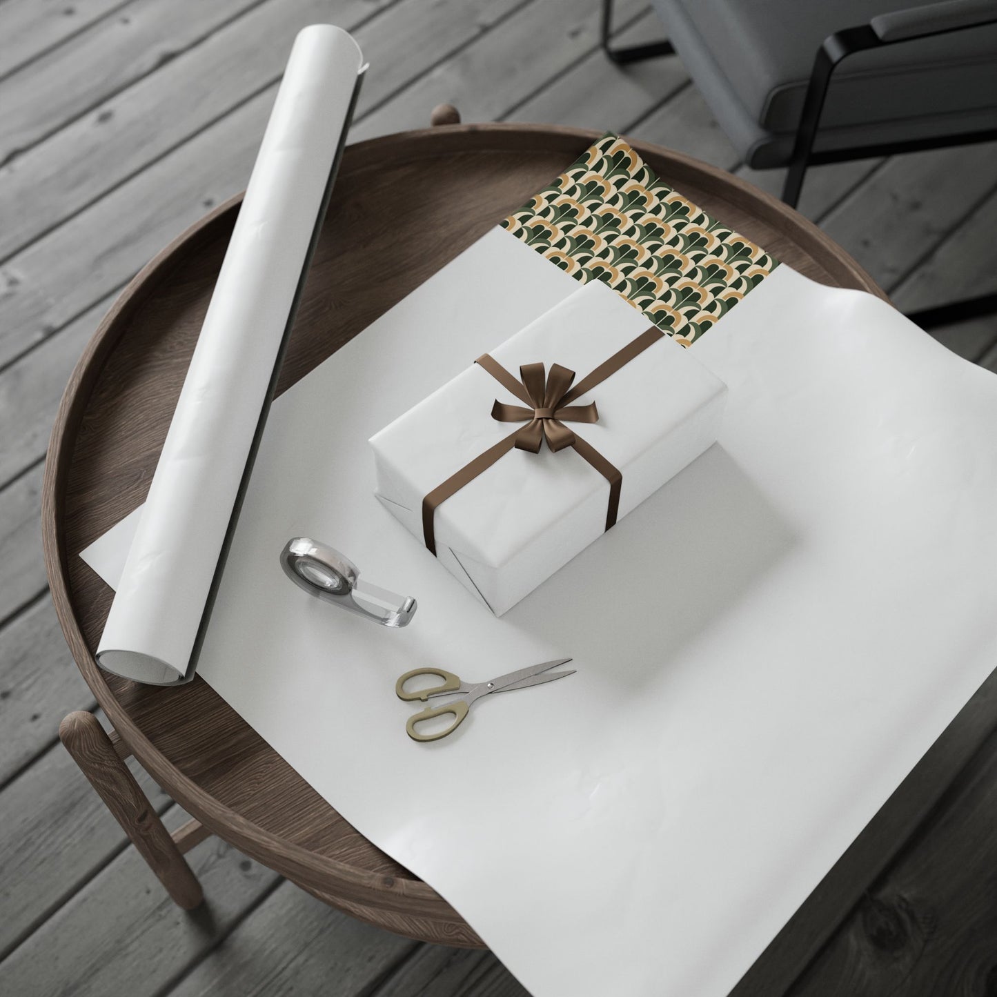 All-Season Geometric Wrapping Paper — Geometric Pattern