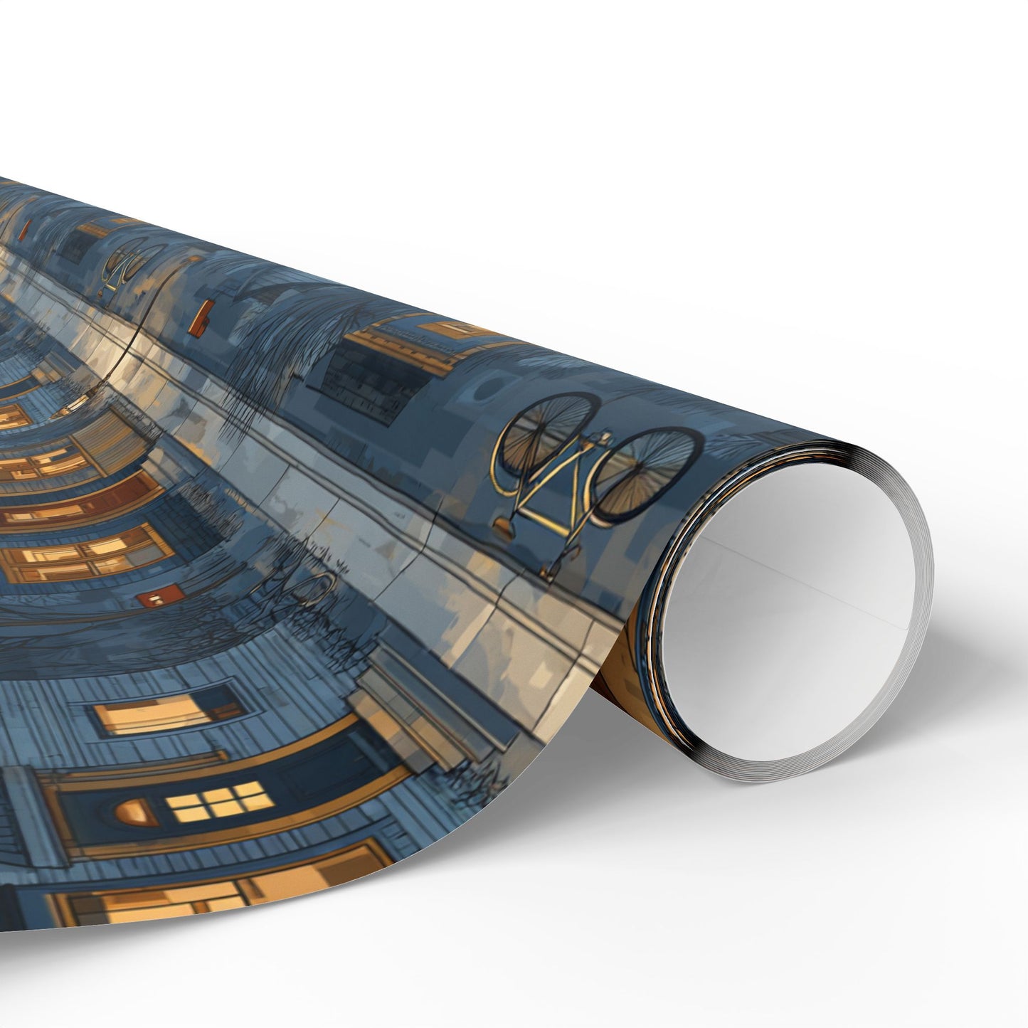 Neighborhood Map Pattern Wrapping Paper — District No. 003