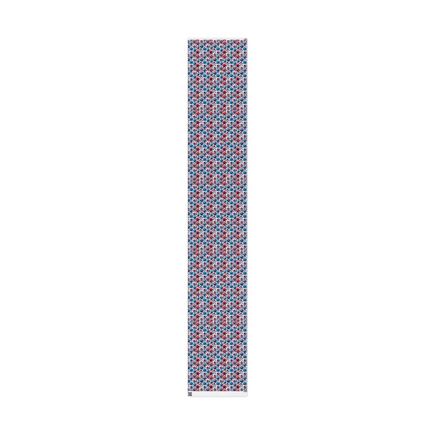 Patriotic Wrapping Paper - Red, White & Blue Stars Design