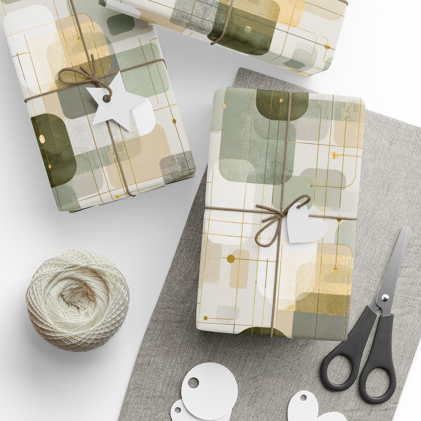 Flowchart Pattern Wrapping Paper — Process No. 004