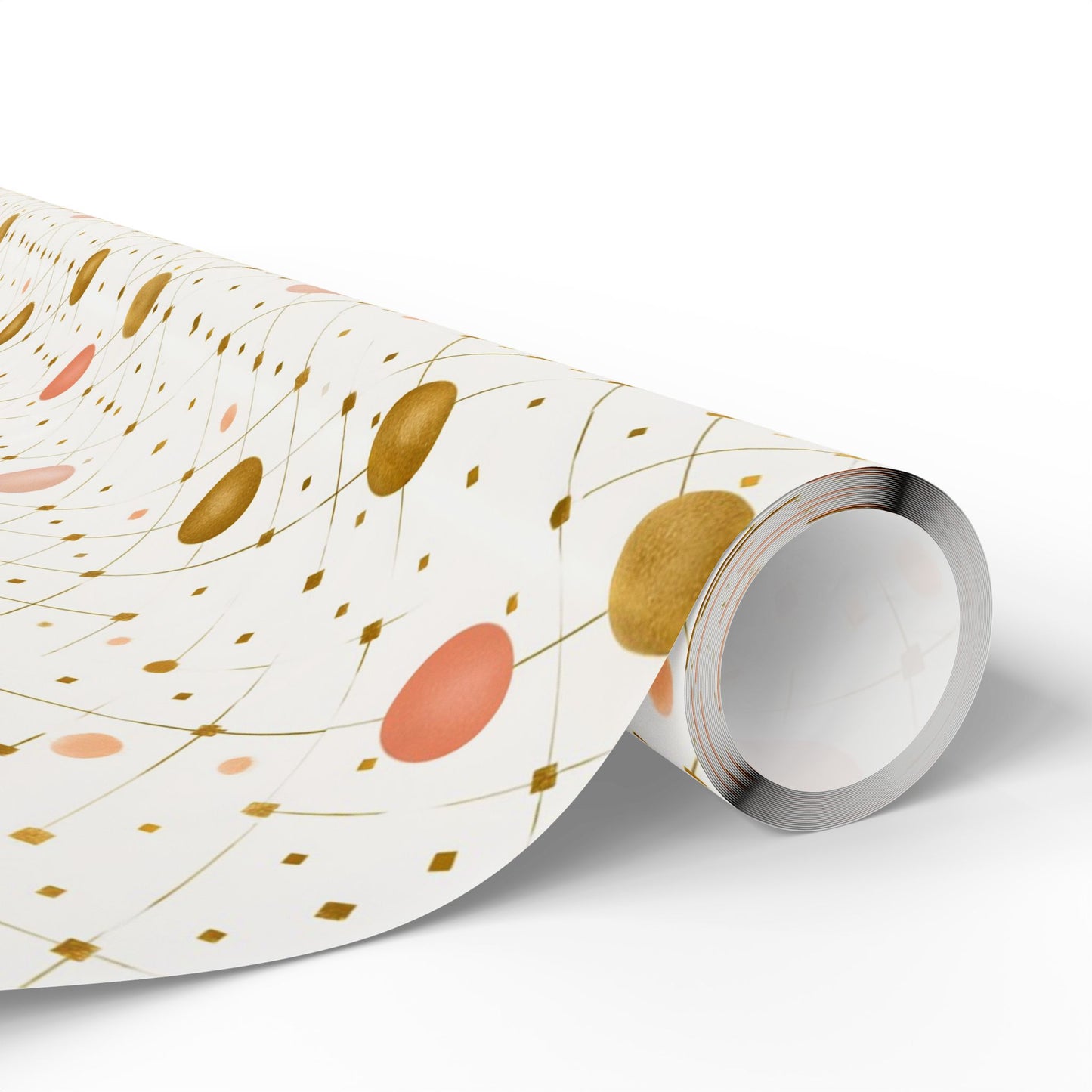 Geometric Celebration Grid Wrapping Paper