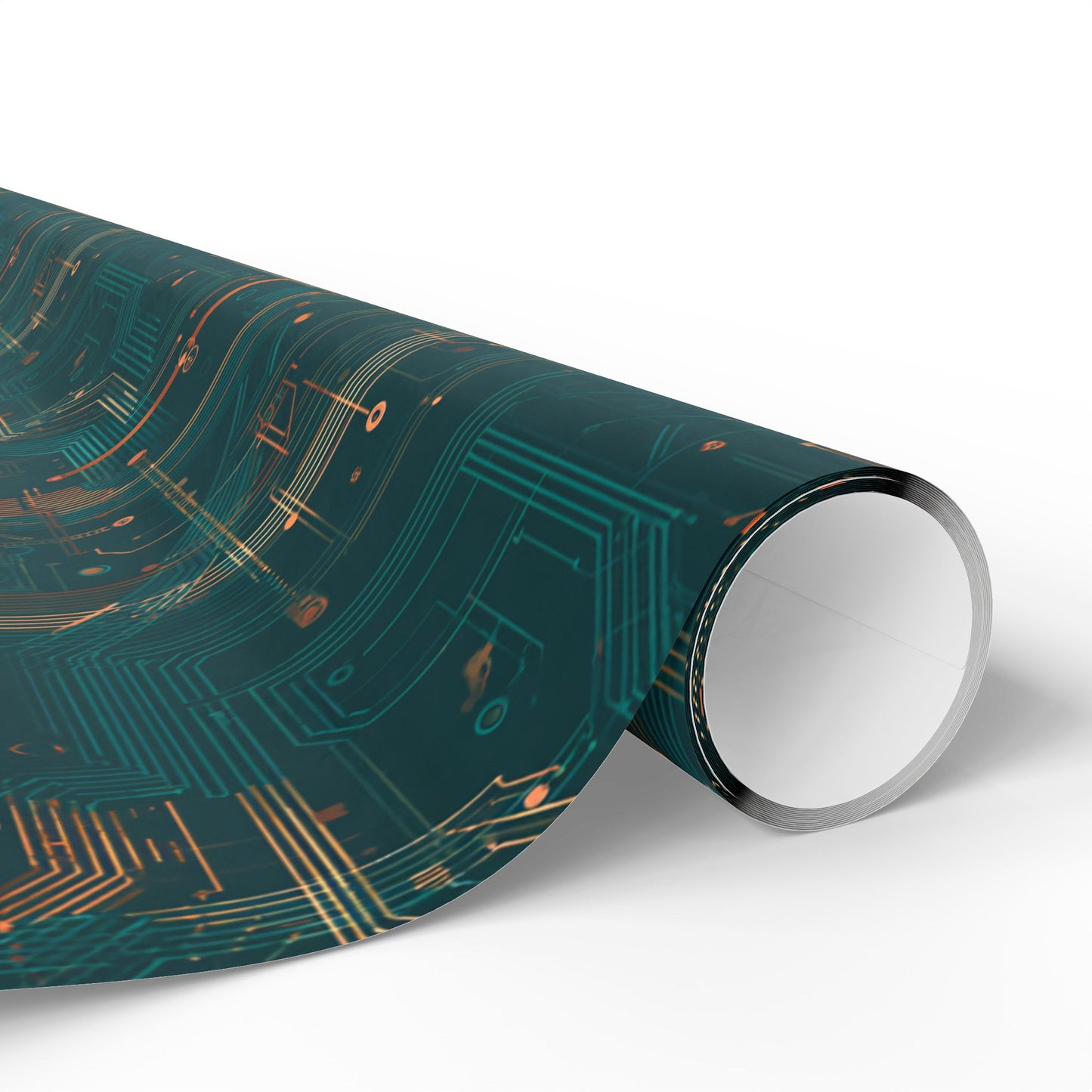 Circuit Board Pattern Wrapping Paper — Trace No. 002