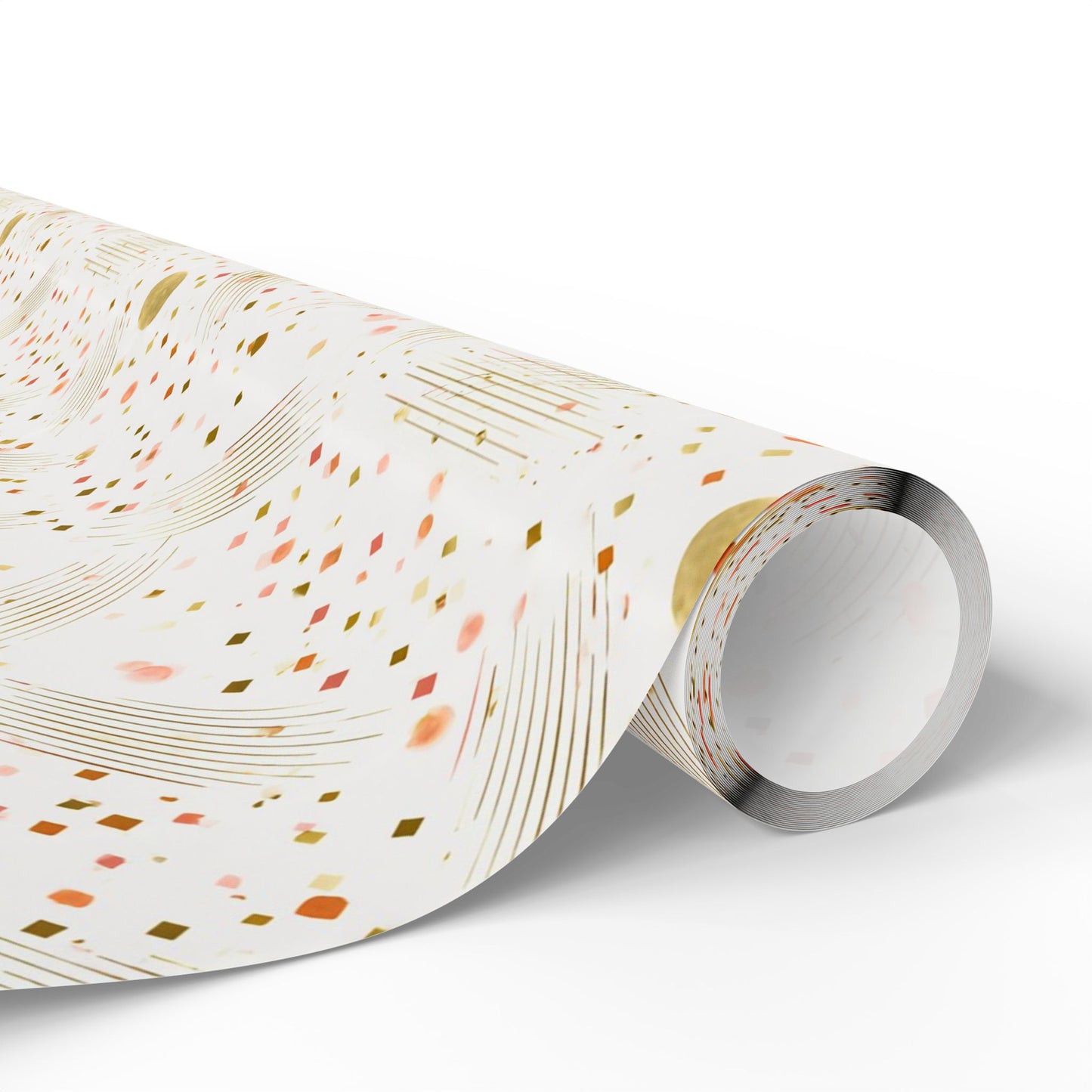 Geometric Celebration Grid Wrapping Paper