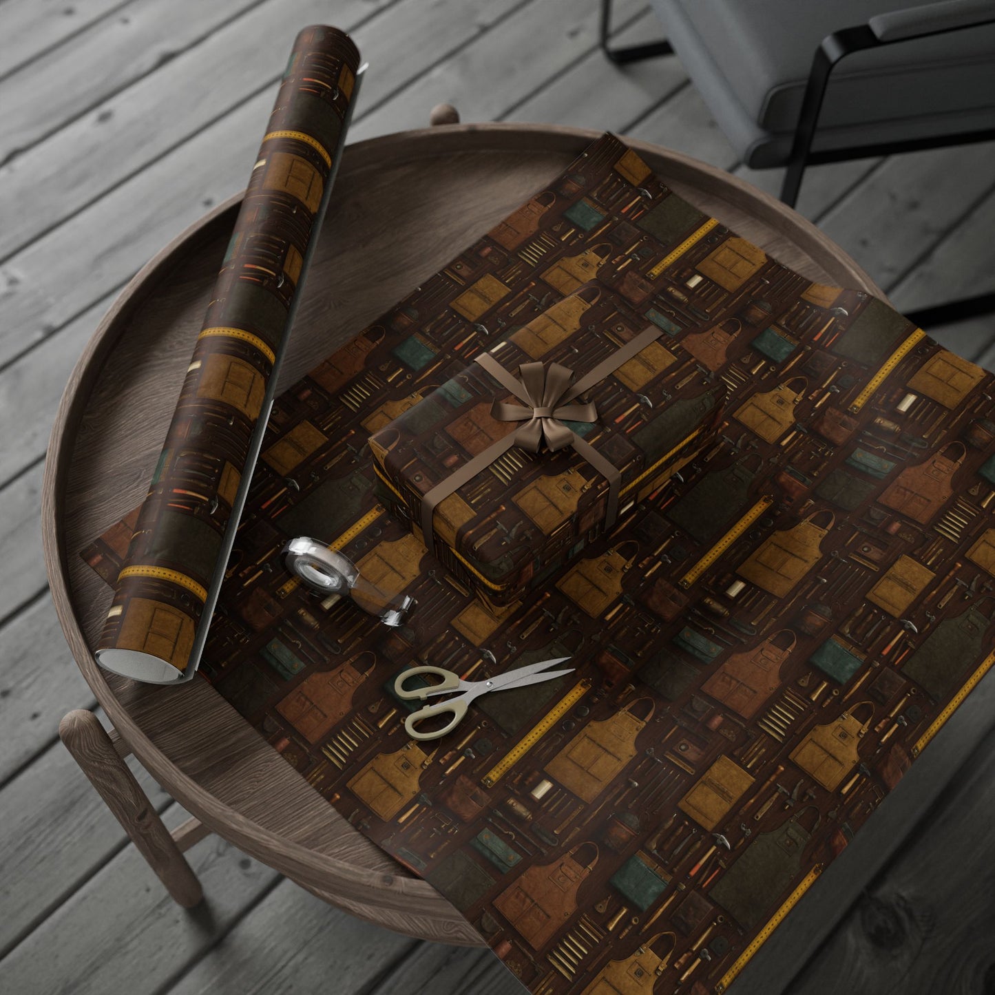 Workshop & Tools Pattern Wrapping Paper — Bench No. 002