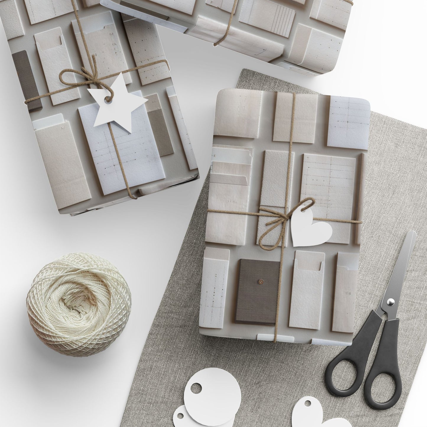 Filing System Pattern Wrapping Paper — Index No. 002