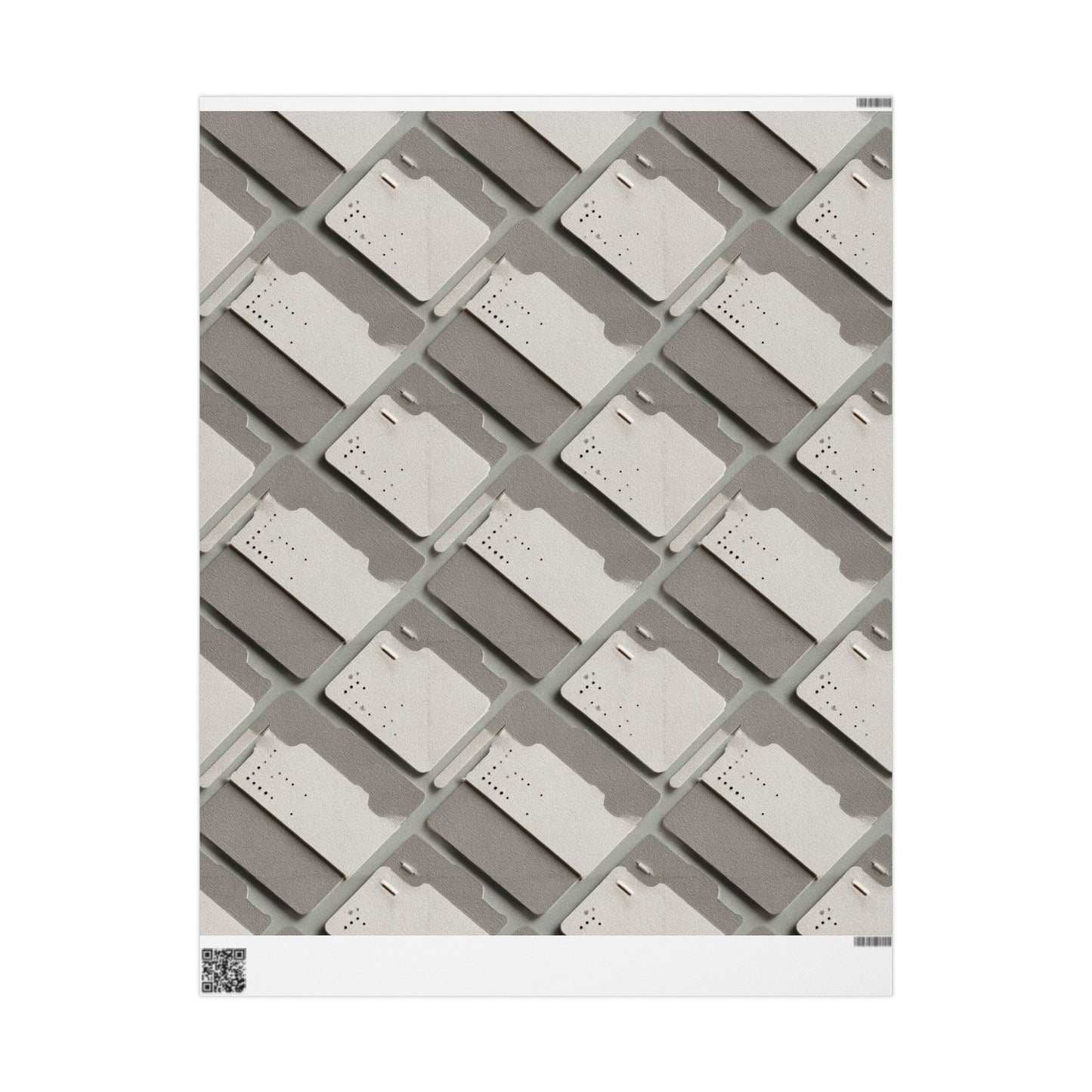 Filing System Pattern Wrapping Paper — Index No. 003