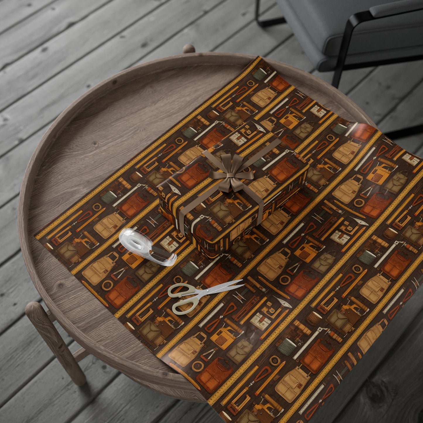 Workshop & Tools Pattern Wrapping Paper — Bench No. 003