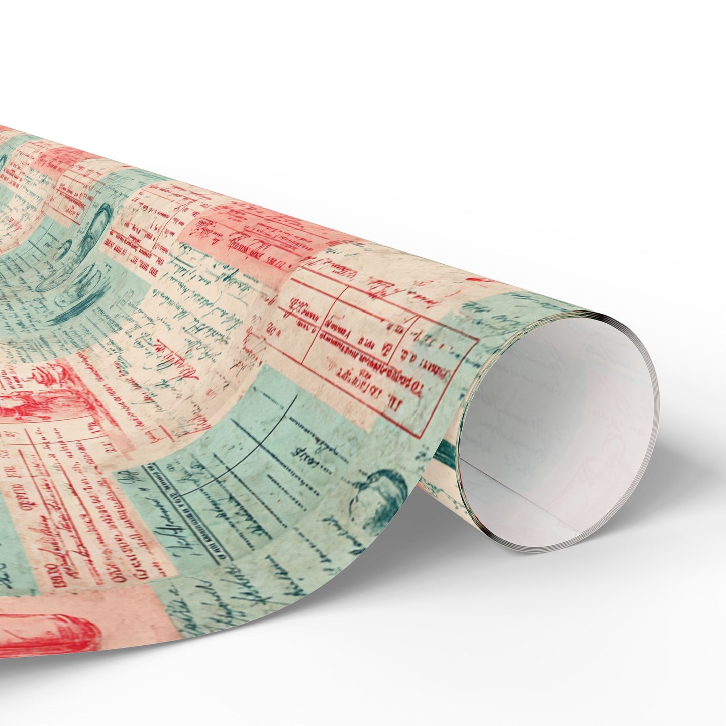 Retro Diner Pattern Wrapping Paper — Menu No. 004