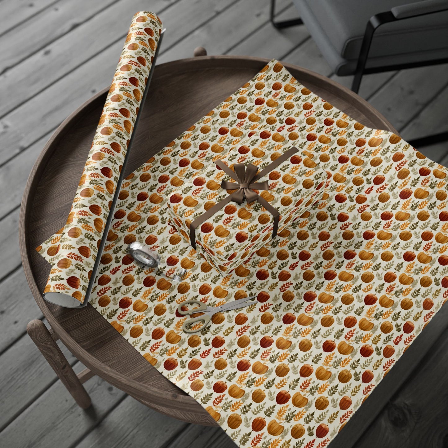 Mid-Century Modern Harvest Wrapping Paper