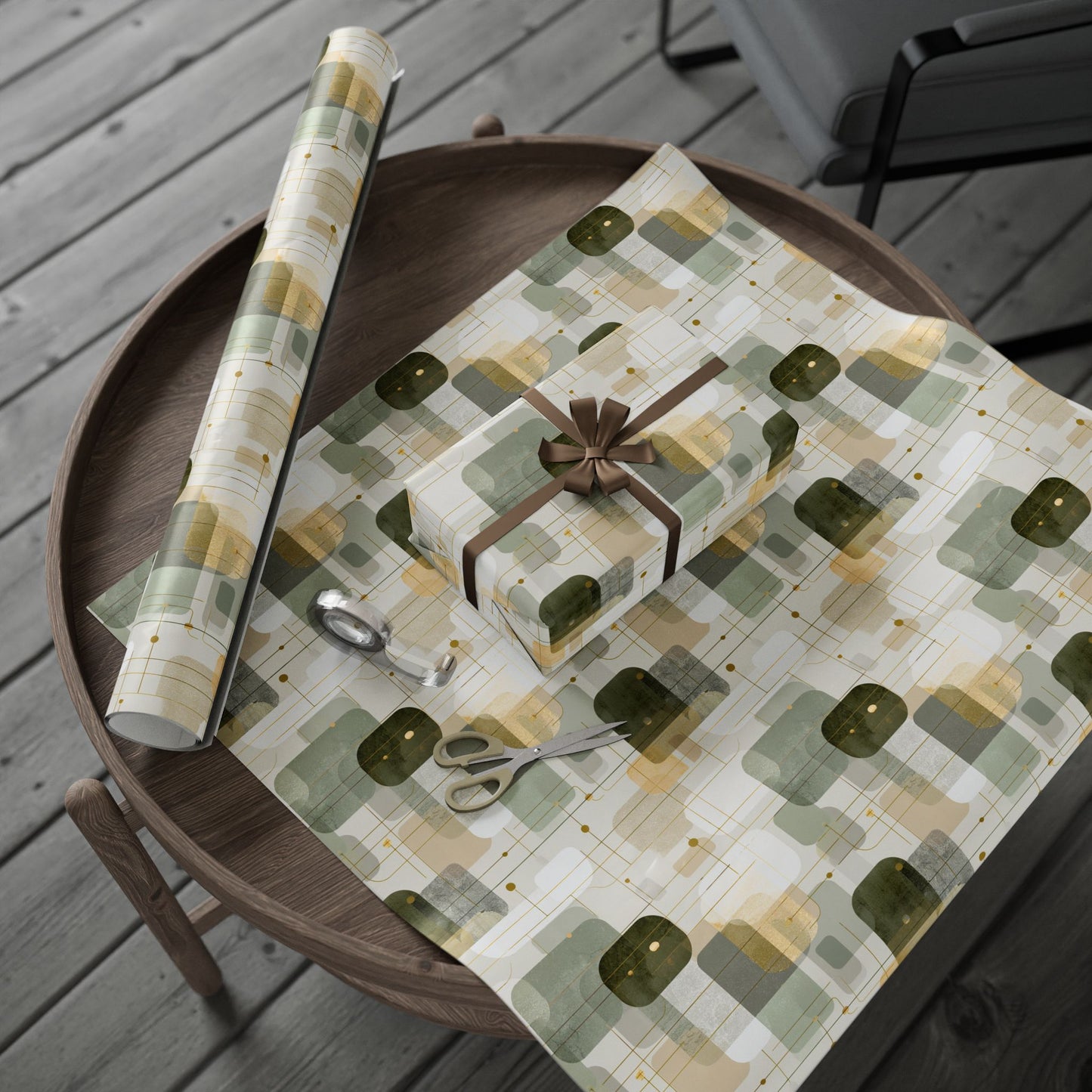 Flowchart Pattern Wrapping Paper — Process No. 004