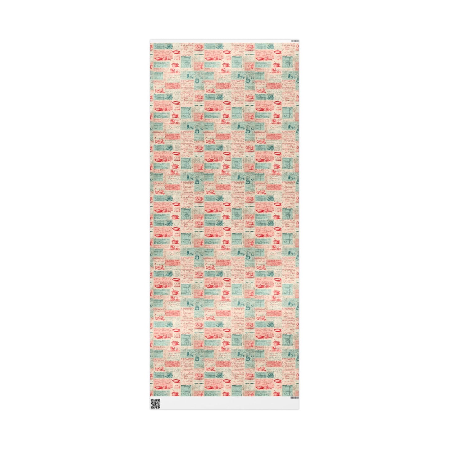 Retro Diner Pattern Wrapping Paper — Menu No. 004