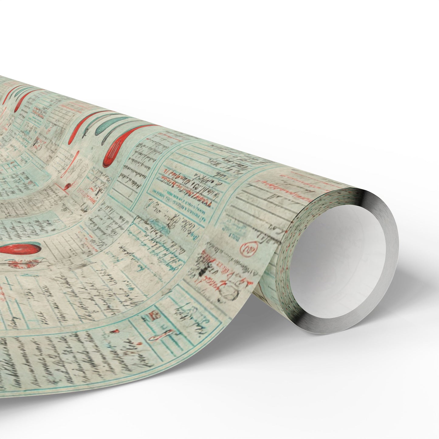 Retro Diner Pattern Wrapping Paper — Menu No. 003